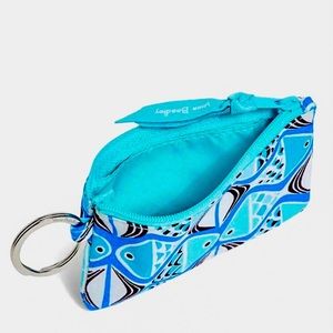 Vera Bradley Zip ID Case-Go Fish Blue